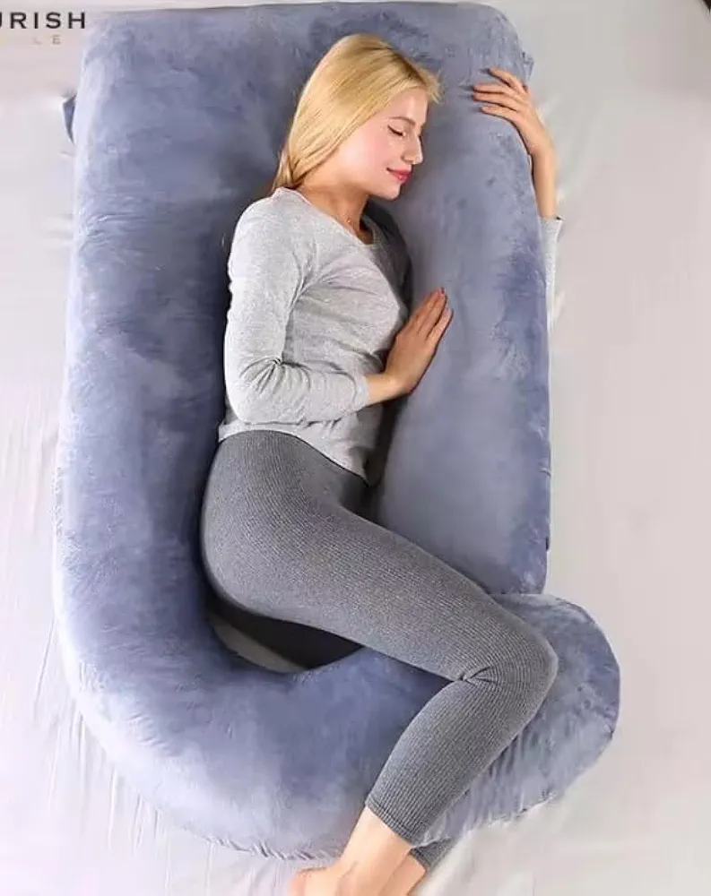 Sasttie Pregnancy Pillows for Sleeping, U Shaped Full Body Pillow for Side Sleepers, Maternity Pillow for Pregnant Women Pregnancy Must-Have - Image 4