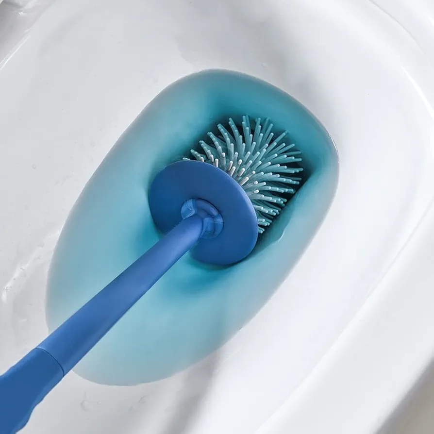 Wall-Mounted 3 in 1 Long Handle Toilet Brush Holders - Image 3