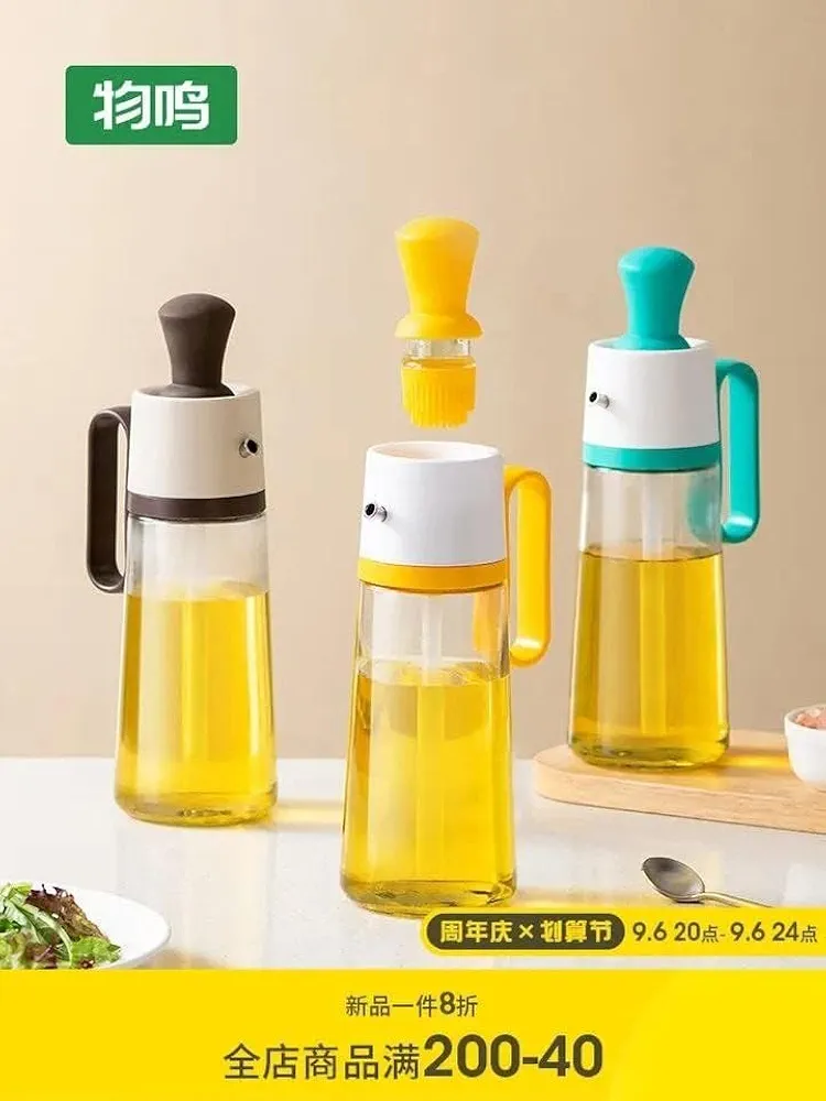 Olive Oil Dispenser Bottle with Brush Oil Container for Kitchen - Image 4