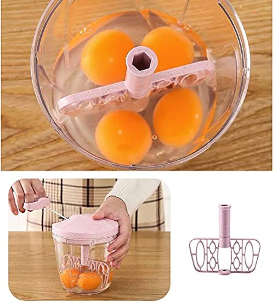 Manual vegetable slicer Drum grater vegetable cutter with cable mincer onion slicer chopper Onion chopper mixing crushing garlic press Meat Chopper - Image 4