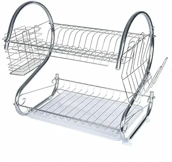 2-tier steel plate dish drying rack - Image 4