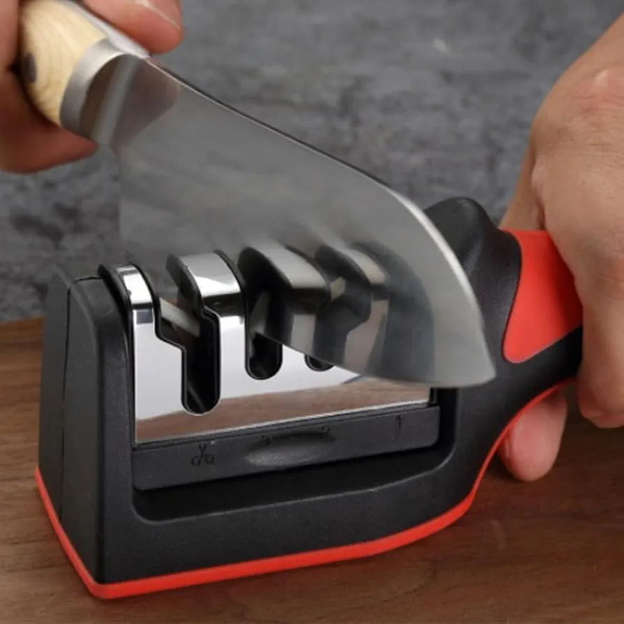 Kitchen Knife Sharpener with Arc-Shape Slot Manual - Image 3