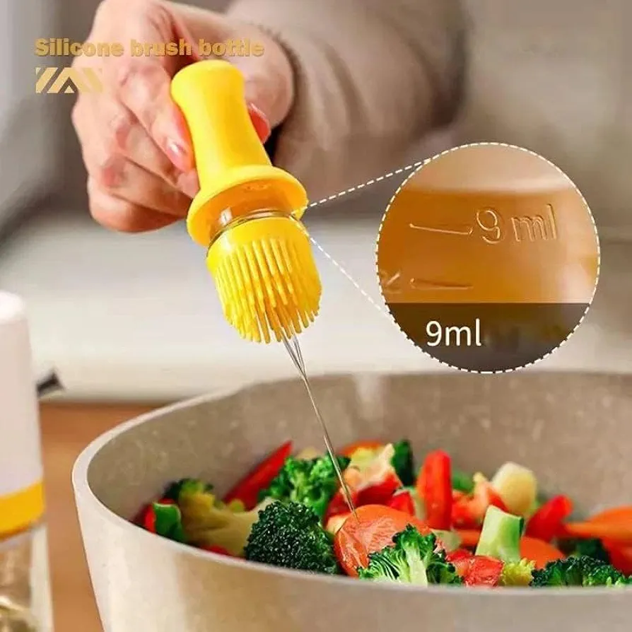 Olive Oil Dispenser Bottle with Brush Oil Container for Kitchen - Image 3
