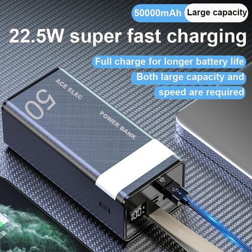 Ace Elec 50000 MAh Power Banks With LED Light Portable Super Fast Charger - Image 2