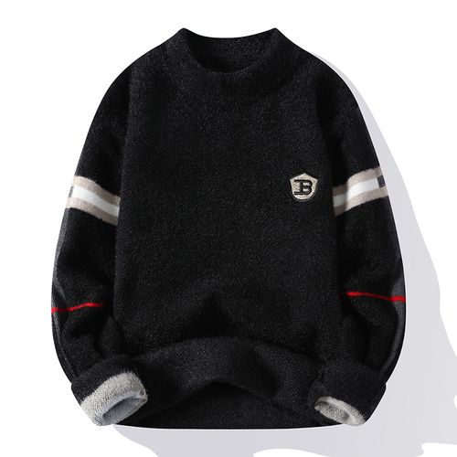 Men Knitted Sweater Mens Clothes - Image 5
