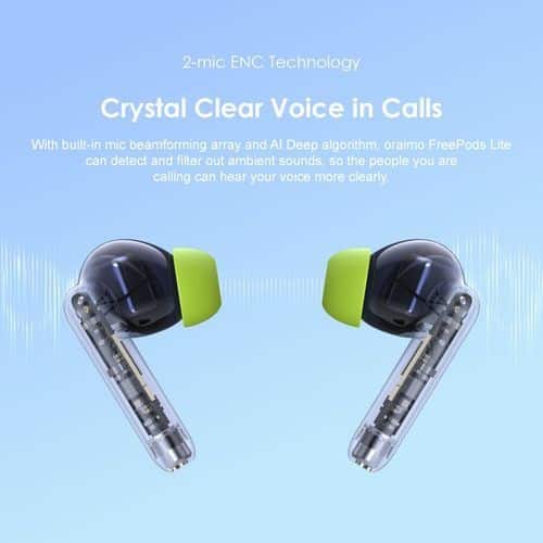 Oraimo FreePods Lite 40-hour Playtime ENC True Wireless Earbuds - Image 2