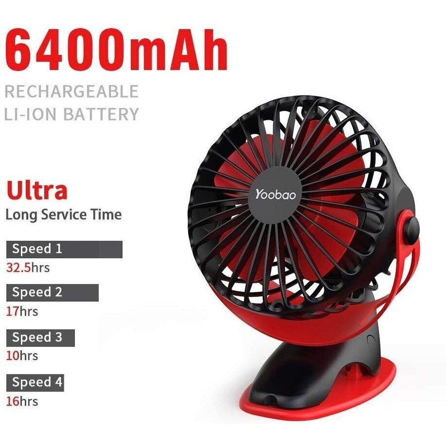 Yoobao 6400mAh Rechargeable Portable USB Low-noise - Image 4