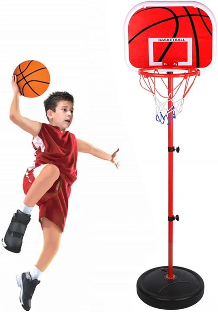 Basketball Stand Set 1.65m Children Portable Mini Basketball Hoop Height adjustable Stand for Kids - Image 4