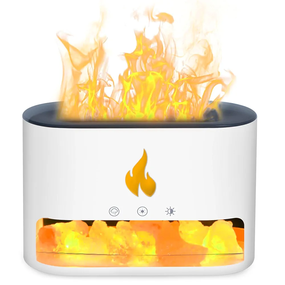 Flame Air Humidifier Crystal Salt Aromatherapy Diffuser - Image 5