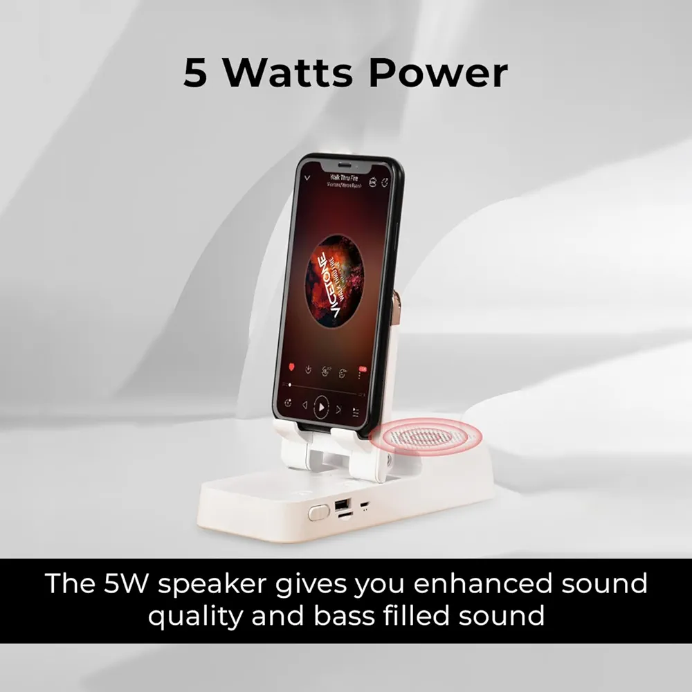 Bluetooth Speaker With Power Bank and Phone Holder - Image 2