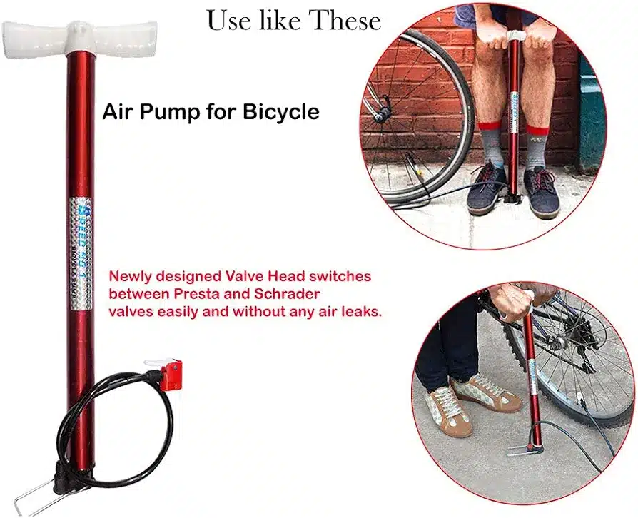High Pressure Deluxe Strong Steel Air Pump for Bicycle; Car; Ball; Motorcycle - Image 3