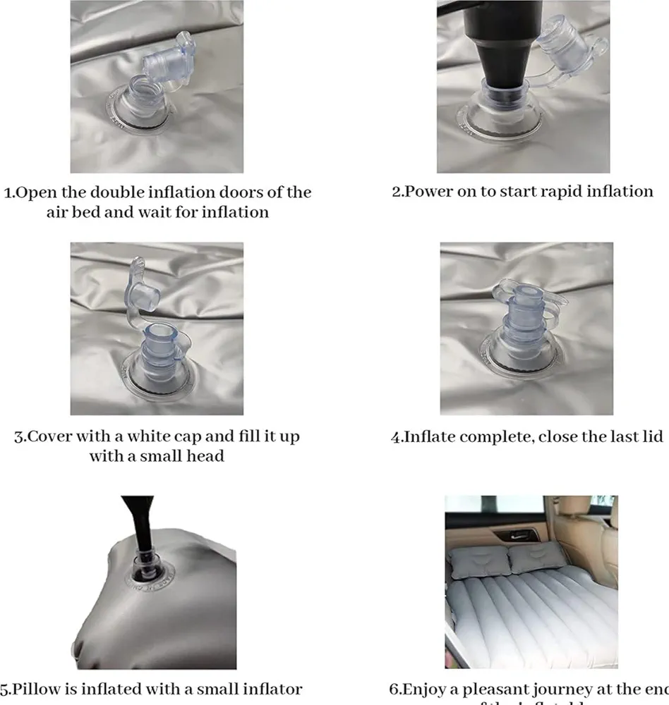 Inflatable Car Sofa With Pillow(With Automatic Pump) - Image 3