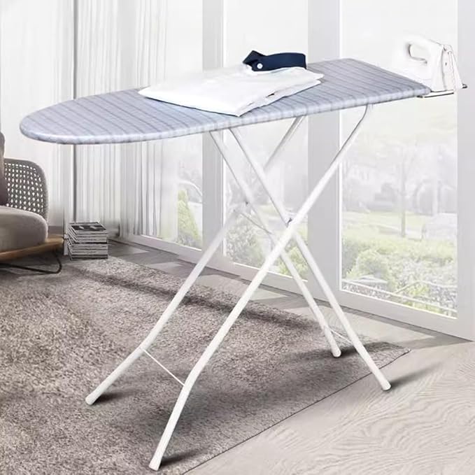 Portable Iron Board with Iron Rest, Extra-Wide Folding Ironing Board with Iron Holder, Collapsible Ironing Board, Adjustable Height - Image 2
