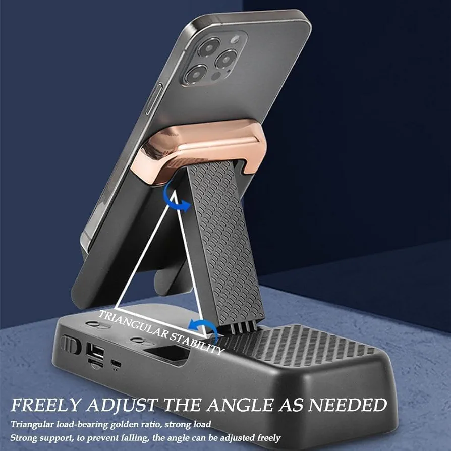Phone Stand with Bluetooth Speaker and Slip for iPhone M7E5 Station for Charging - Image 2