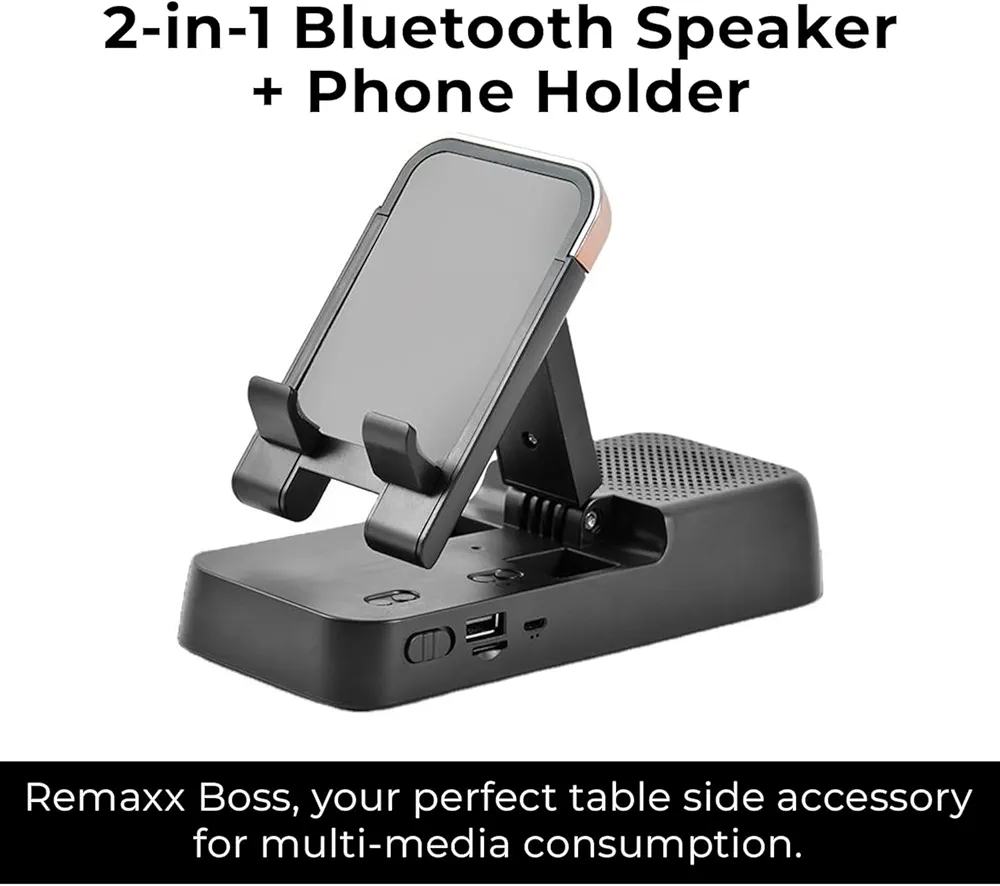 Bluetooth Speaker With Power Bank and Phone Holder - Image 3