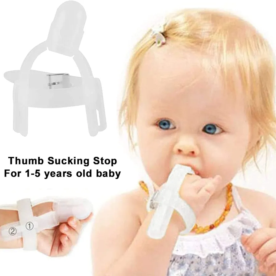 Baby Thumb Sucking Stop Finger Guard Stop Thumb Sucking Bite Correction Tool for 1-5 Years Baby