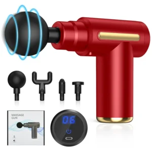 Handheld Fascia Massage Gun Muscle Relaxation With 4 Heads