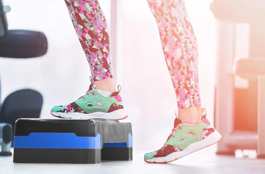 Adjustable Workout Fitness Stepper Exercise Platform with Risers - Image 5