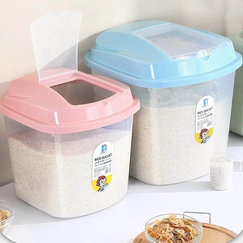 Rice Bucket Household Kitchen Moisture-Proof Sealed Rice Storage Box - Image 2