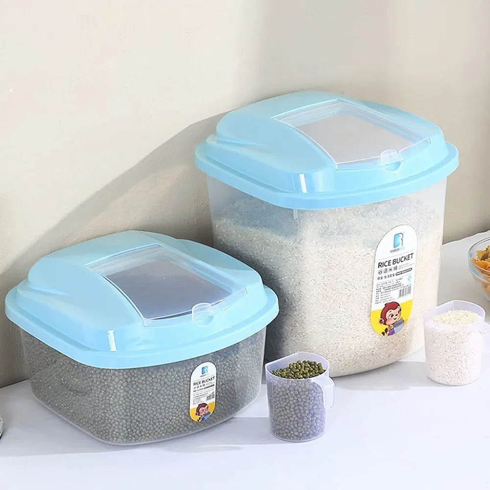 Rice Bucket Household Kitchen Moisture-Proof Sealed Rice Storage Box - Image 3