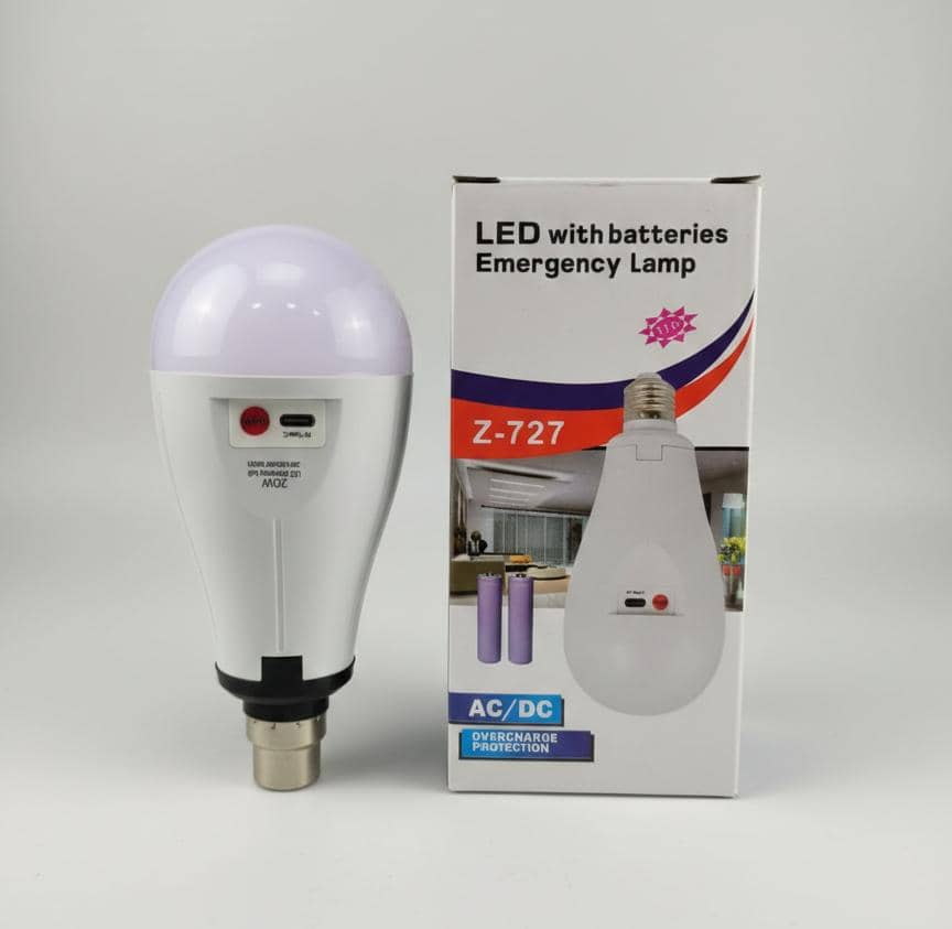 Z-727 Rechargeable LED Emergency Lamp (20W) - Image 2