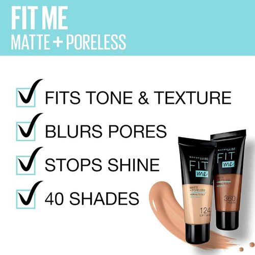 Maybelline Fit Me Matte And Poreless Foundation- 352 TRUFFLE - Image 2