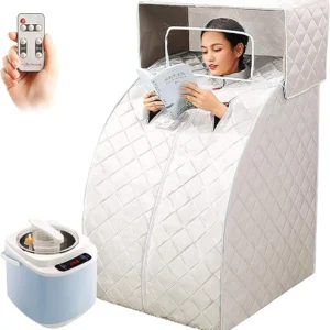 LHGXQ-Dp SPA Steam Sauna Machine,Household Portable Folding Sauna Room Fumigation,Tent Heater for Weight Loss Remove Toxin Reduce Stress And Fatigue,White,120 * 70CM