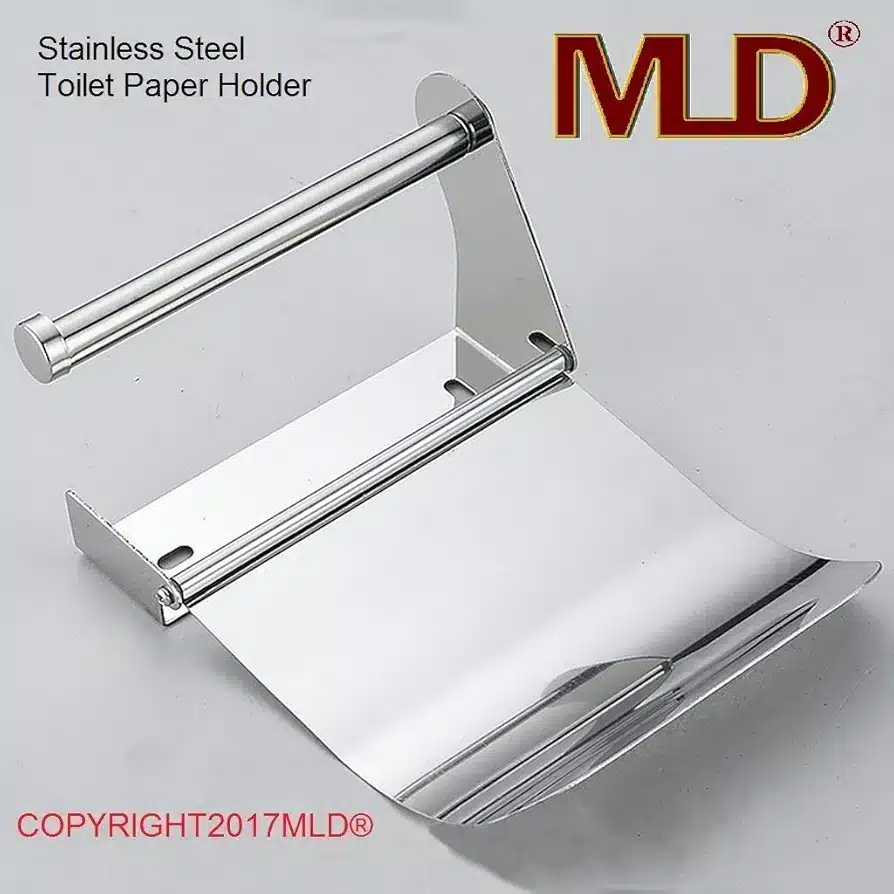 Stainless Steel Washroom Toilet Paper Holder - Image 4