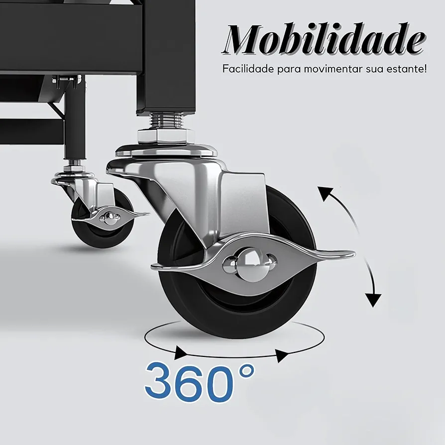 Industrial Steel Shelf Reinforced Multipurpose Organizer - Image 3