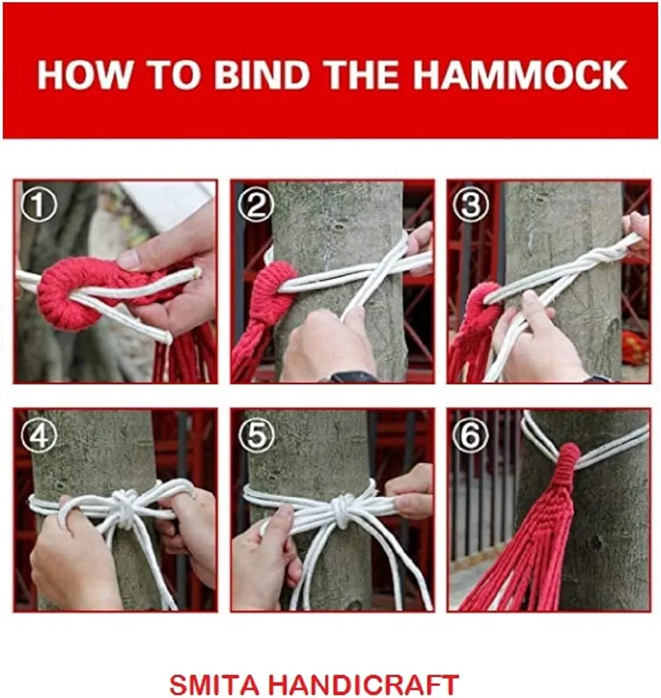 Red Camping Hammock, Patio, Beach, Resorts, Tree, Garden, Farmhouse, Sleeping, Outdoor, Furniture, - Image 2