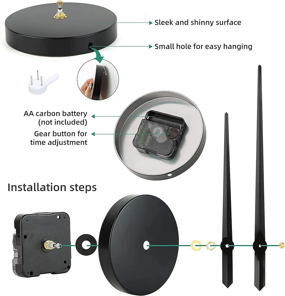 3D DIY Large Wall Clocks for Living Room Decor - Image 4