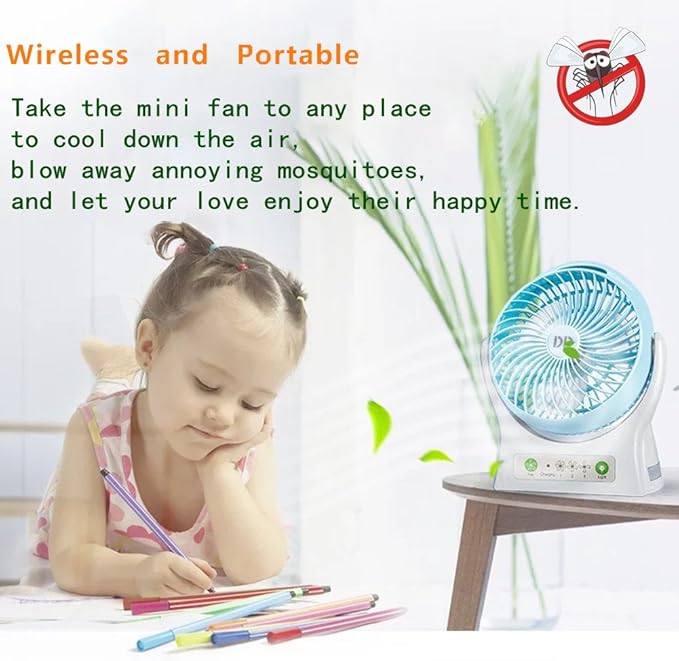 Rechargeable Desktop Fan - (Dp Rechargeable Fan) - Image 3