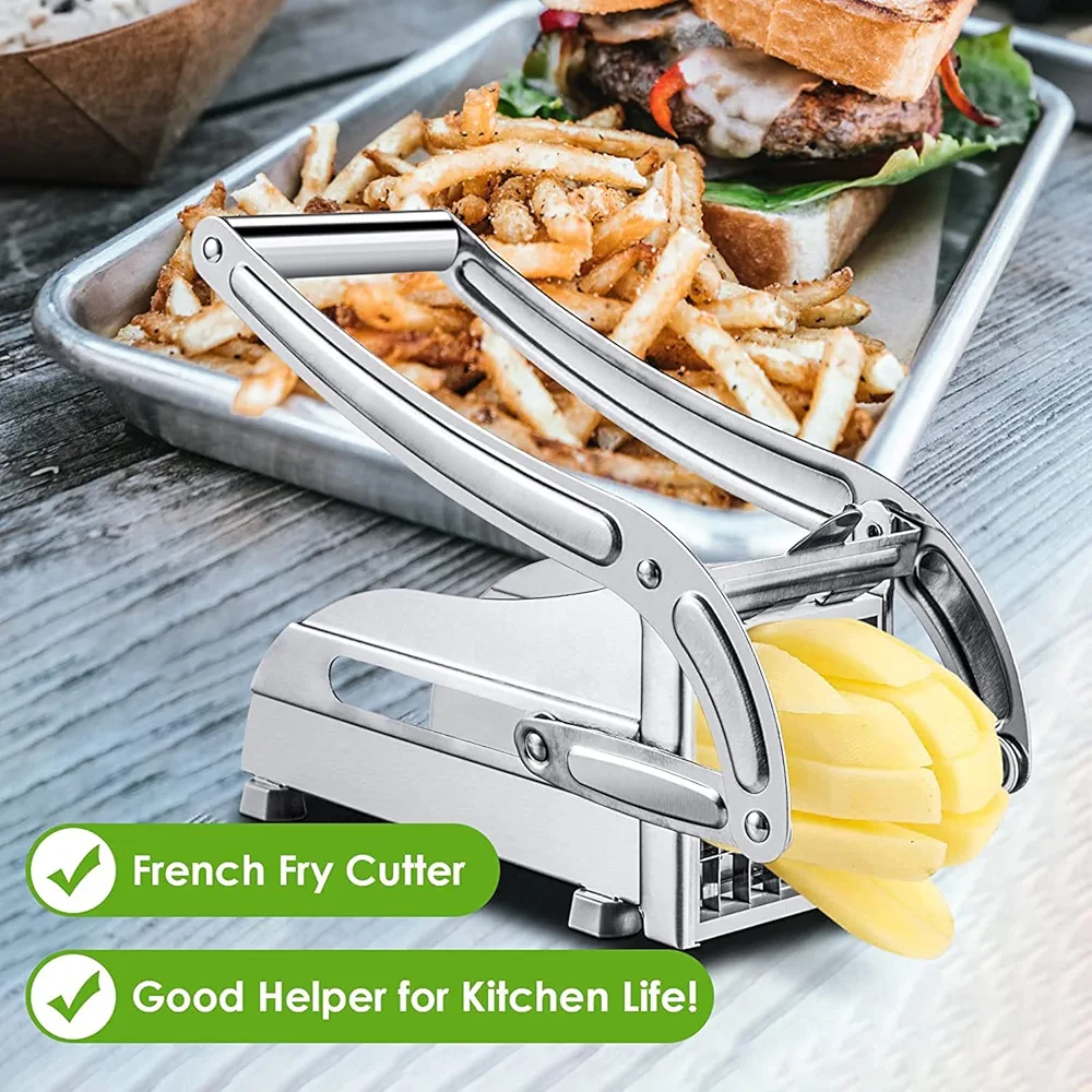 French Fry Cutter Stainless Steel Potato Slicer - Image 4