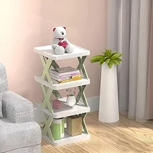Easy Assembly Shoe Shelf - 4-Layer Stable Storage Rack for Closets and Entryways, Corner-Saving Cabinet