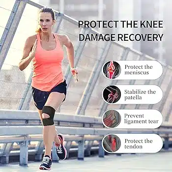 Knee Brace with Side Stabilizers Relieve Meniscus Tear Knee Pain ACL MCL Arthritis,Joint Pain Relief, Breathable Adjustable Knee Support Suitable for Men and Women with Sports Injuries - Image 5