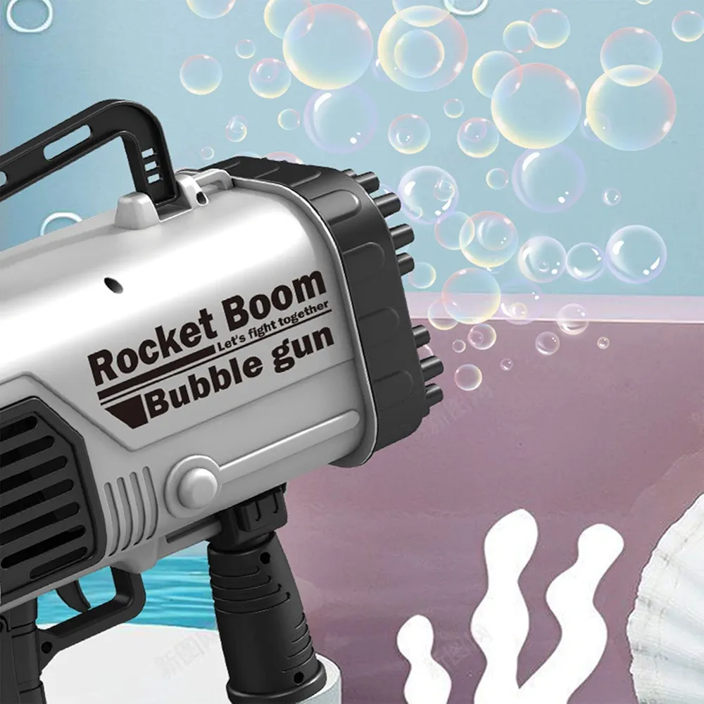69 Holes Bazooka Bubble Gun Rocket toy for kids - Image 5