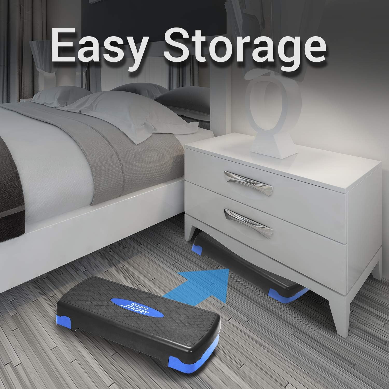 Adjustable Workout Fitness Stepper Exercise Platform with Risers - Image 3