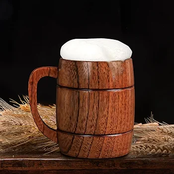 Natural Wooden Mug for Water, Coffee and Beer - Image 5