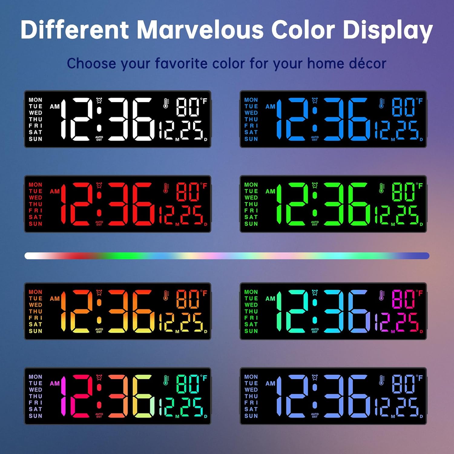 LED Digital Well Clock Timer With Remote - Image 3