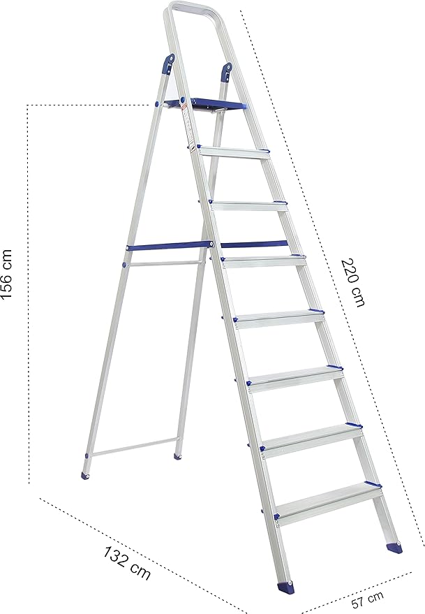 champion ladders Advance Carbon-8 Step Aluminium Ladder - Image 2