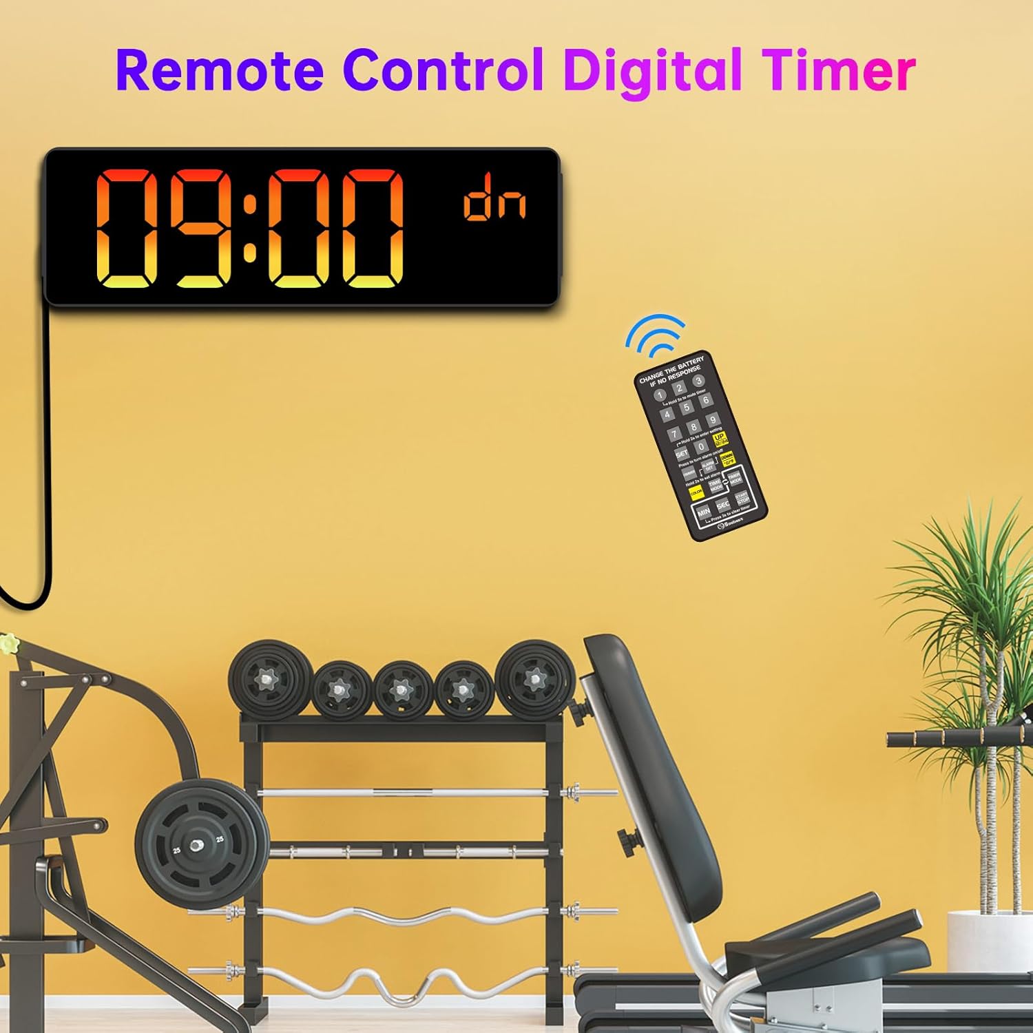 LED Digital Well Clock Timer With Remote - Image 2
