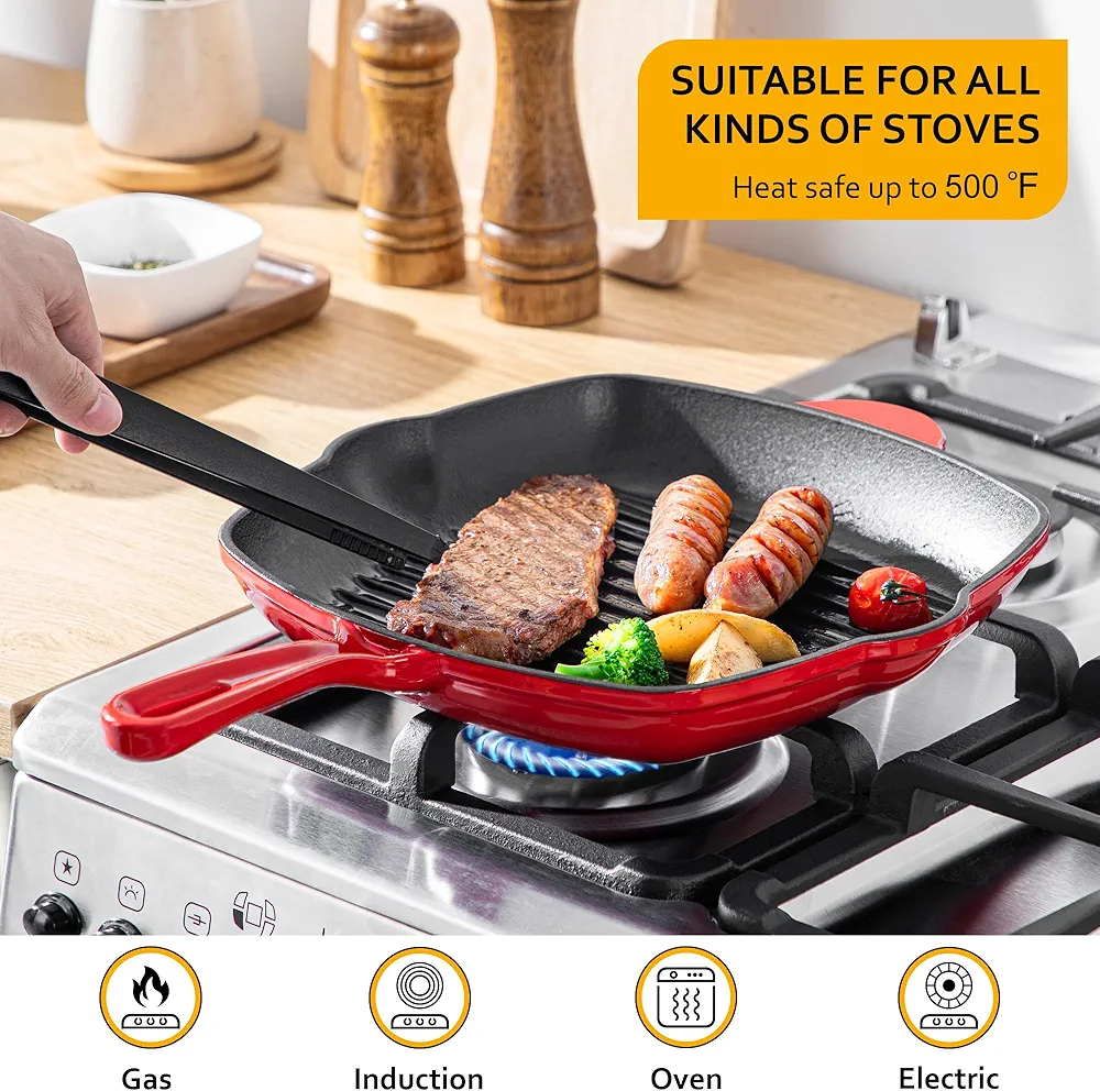 Top Quality Enamel Cast Iron Grill Pan - Image 3