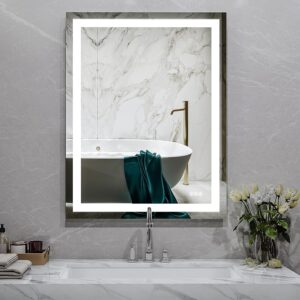 Wall Mounted Touch Screen Led Light Mirror