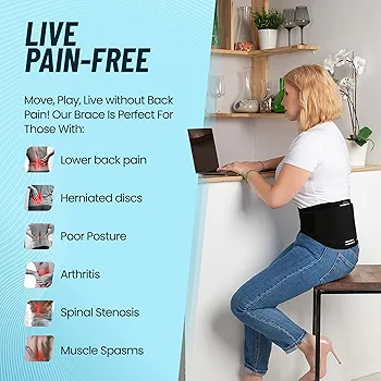 Advanta Sports Back Support Belt Relief Back Pain, Sciatica, Herniated Disc, Scoliosis and more -Breathable Mesh Design with Lumbar Pad for Women & Men-Adjustable Support Straps - Image 5