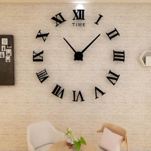 3D DIY Large Wall Clocks for Living Room Decor