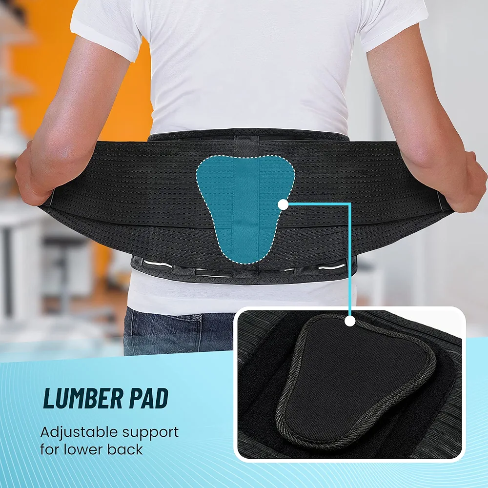 Advanta Sports Back Support Belt Relief Back Pain, Sciatica, Herniated Disc, Scoliosis and more -Breathable Mesh Design with Lumbar Pad for Women & Men-Adjustable Support Straps - Image 3