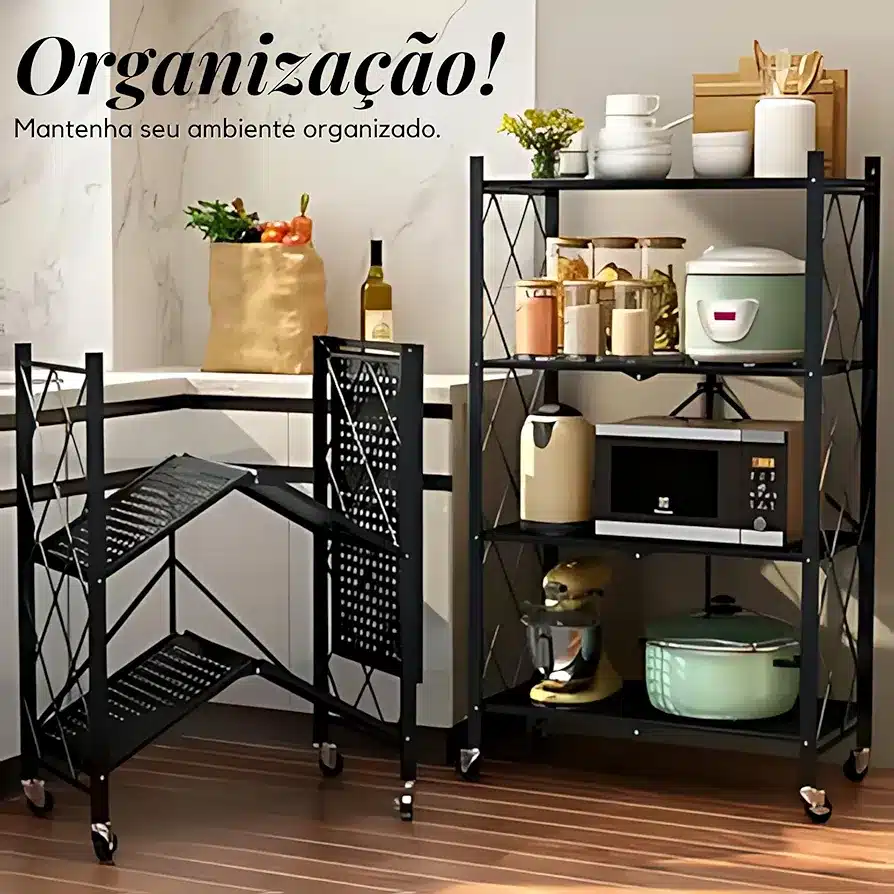 Industrial Steel Shelf Reinforced Multipurpose Organizer - Image 4