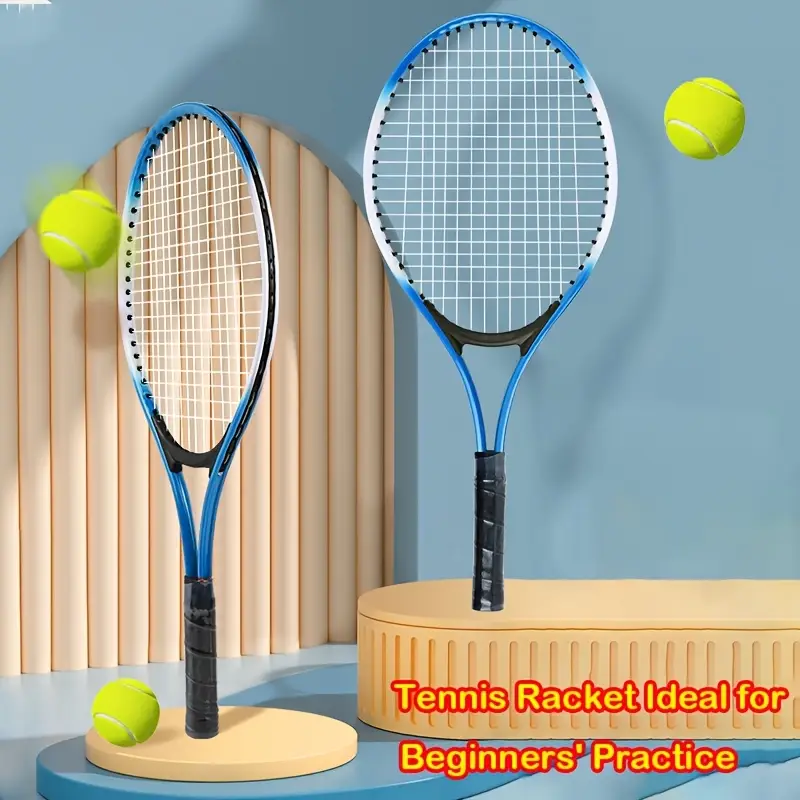 A Set of Tennis Training Double Racket Set, 2 20-Inch Rackets + 1 Ball + 1 Bag, Made of Alloy Material, Ultra-Light And Durable, Suitable for Beginners And Casual Training - Image 5