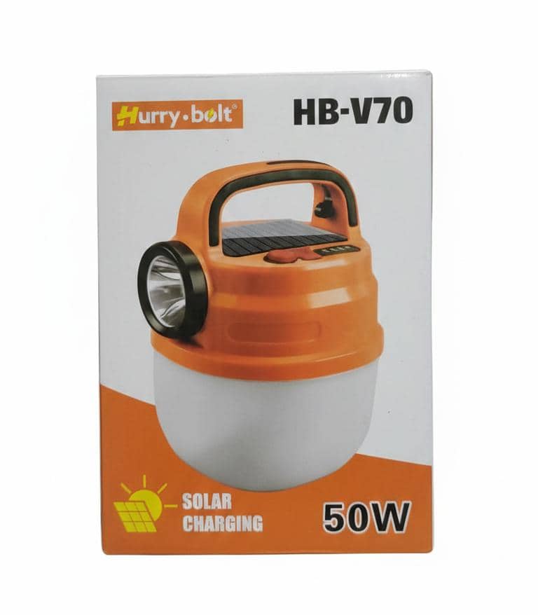 Hurry bolt HB-V80 | Ultra-Bright 80W Solar LED Emergency Lantern - Image 2