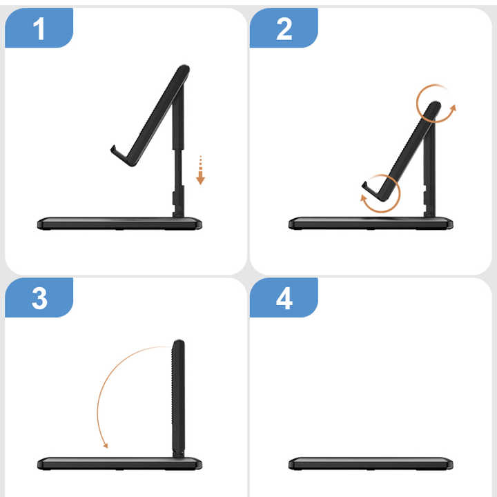 Folding Phone Holder - Black - Image 3